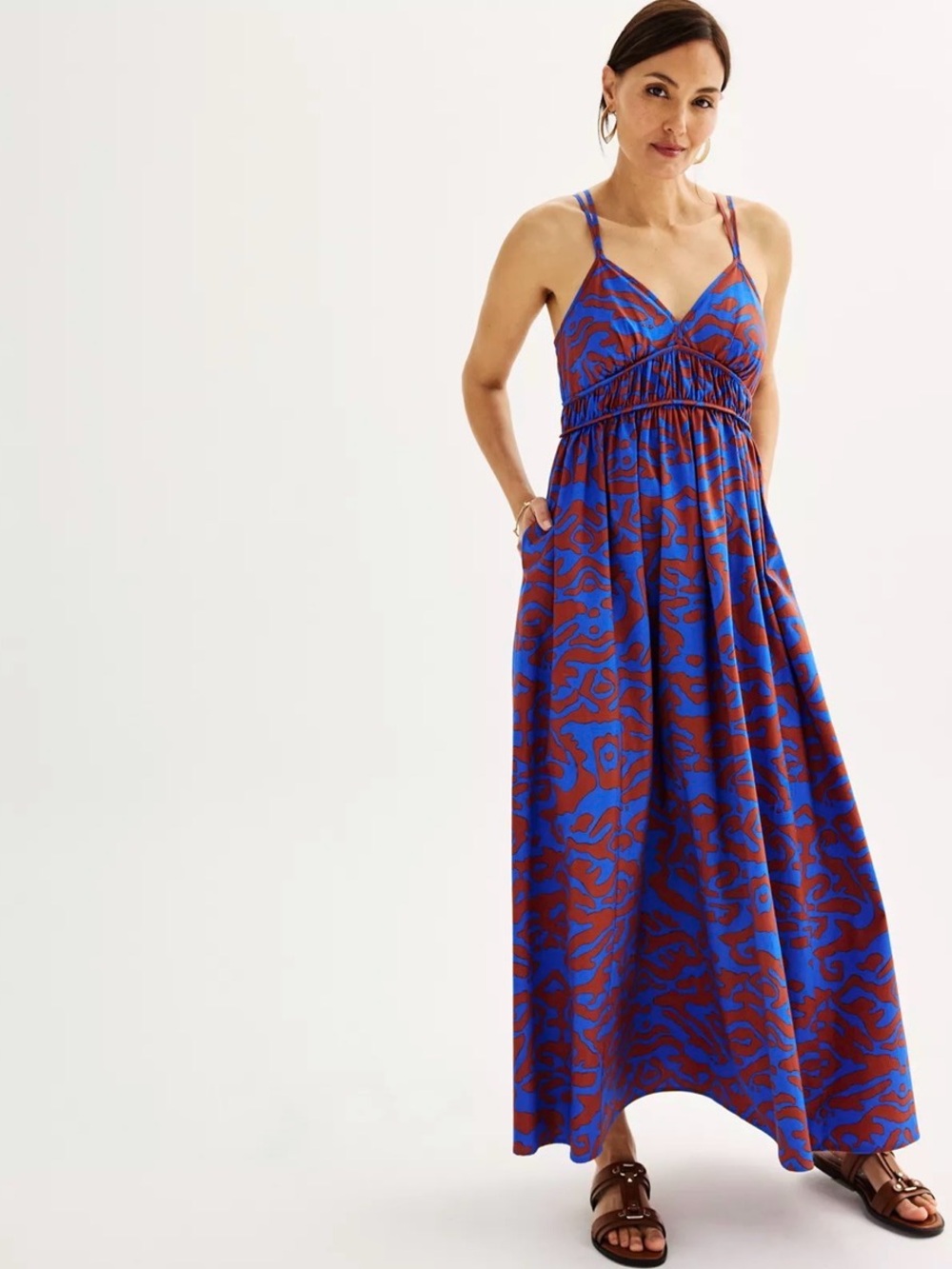 Nine West | Double Strap Maxi Dress